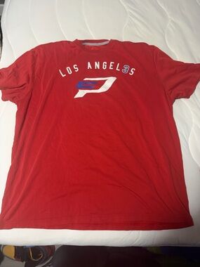 Los Angeles Clippers Chris Paul Red Graphic Crewneck T-Shirt